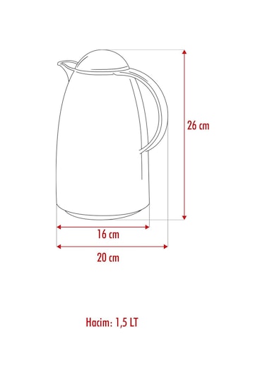 1.5 Lt Isı Yalıtımlı Çay Ve Soğuk Su Termosu Şeffaf 12 Saat Sıcak Tutar& İçi Camdır Çok Renkli