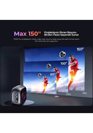 Havit PJ215 Pro Smart Android TV 9.0 4K Projeksiyon Cihazı