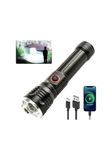 Gold Orıon Alüminyum Led Fener Or-2304-tg Siyah