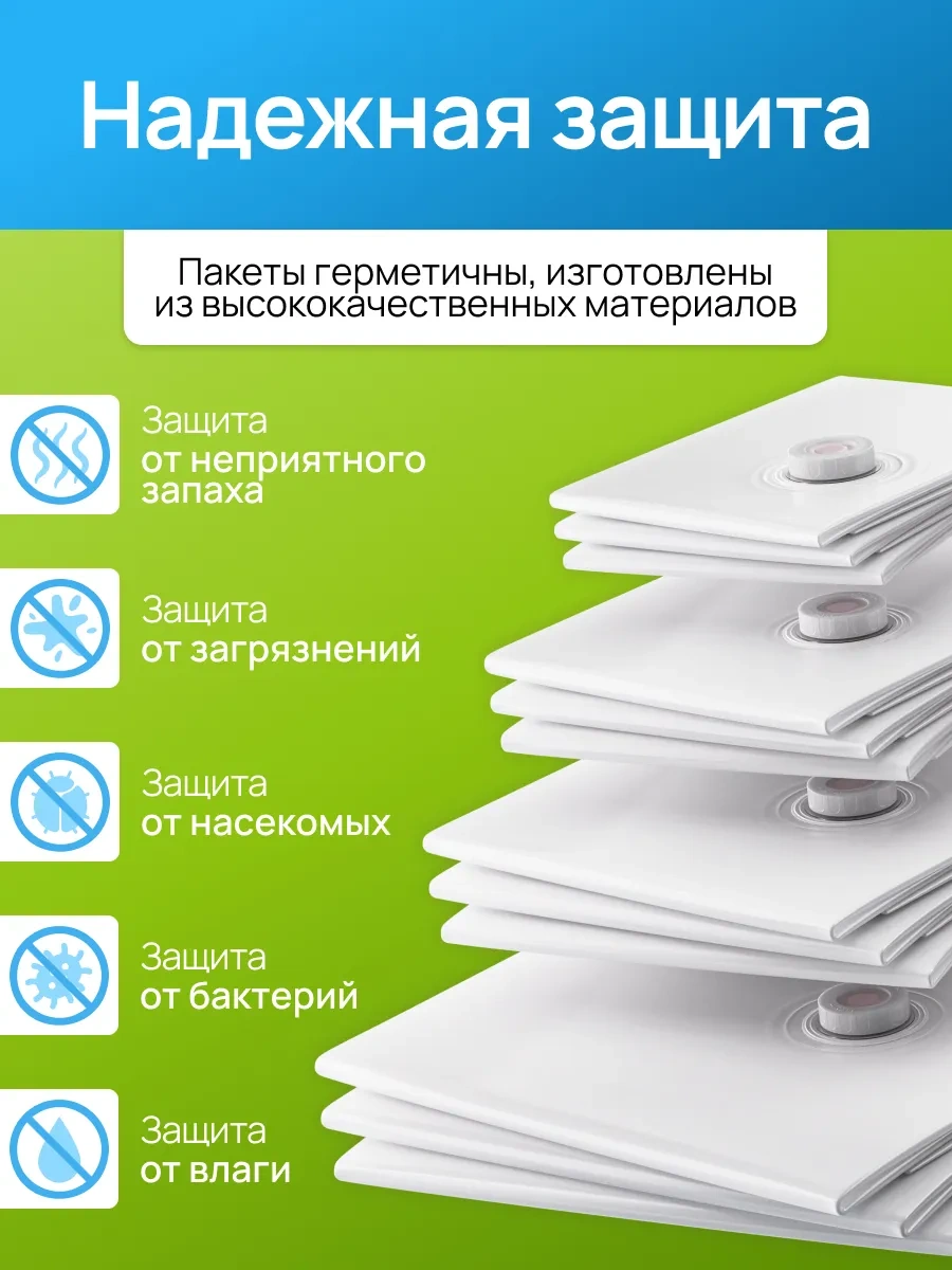 Techhouse Kıyafetler İçin Vakumlu Poşetler, 12 Adet 99618222