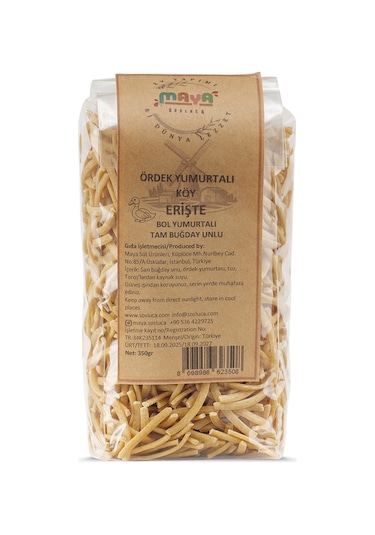 Maya Sosluca Ördek Yumurtalı Köy Erişte 350 Gr