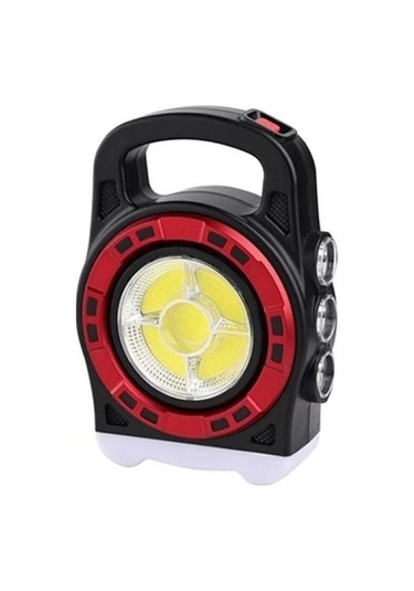 P-6678c Dış Mekan Solar Şarj Işığı Çok Fonksiyonlu Projektör Hazine Güçlü Işık El Feneri 1 Adet