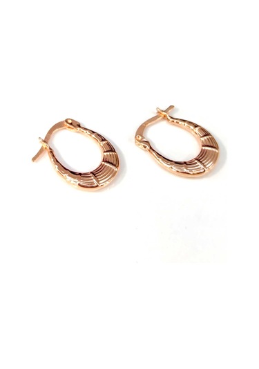 DESENLİ BOMBELİ U HALKA KÜPE