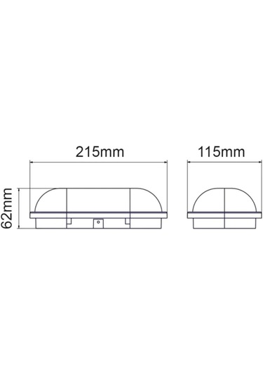Horoz 15w Ledli Glop Beyaz Işık Sıva Üstü Ip 65