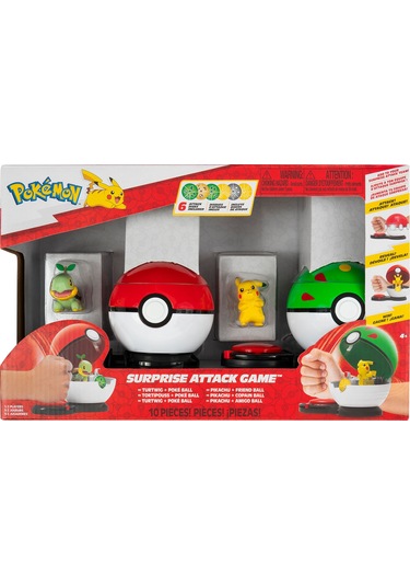 Pokemon Sürpriz Atak Oyun Seti - Turtwig Ve Pikachu Pkw4183