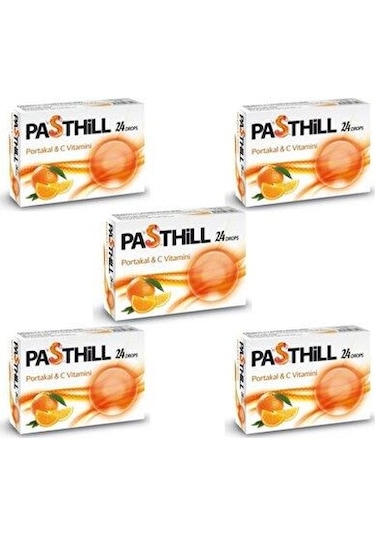 Ledapharma Pasthill Portakal 24 Adet Boğaz Pastili 5'Li