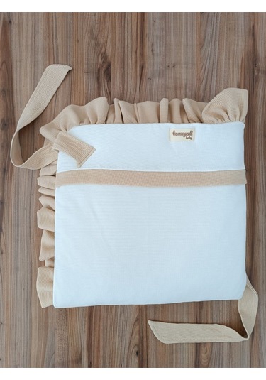 Bebek Battaniyesi Kundağı %100 Pamuklu İnci Waffle Kumaş Yenidoğan Hastane Çıkışı Hediyelik Örtü Kahverengi