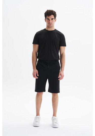 AR-MA Arma Erkek Regular Fit Basic Süprem % 100 Pamuk Cepli Şort Y29504279002 Siyah