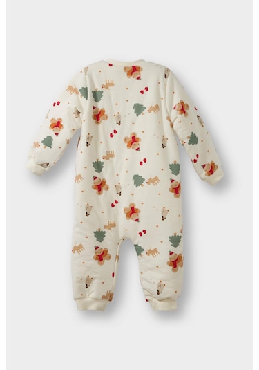 Defacto Erkek Bebek 1,6 Tog Elyaf Araç Baskılı Penye Tulum F3527a525wnwt47 Beyaz-wt47