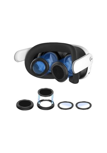 Fastbuy Startrc Meta Quest 3 Mavi Işık Koruyucu Lens Kapak Seti, Çizilmez, 2 Adet
