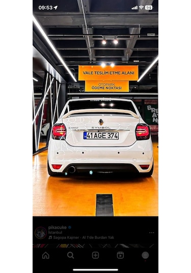 Renault Symbol Si Spoiler 2013-2020