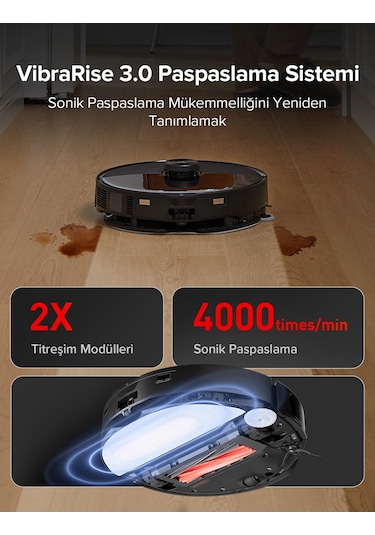 Roborock S8 MaxV Ultra Akıllı Robot Süpürge Siyah