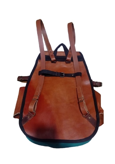 Türkhunter Deri Outdoor Kanvas Dağcı Çanta