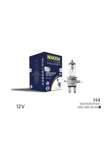Niken H4 12V 100W P43T Tırnaklı Ampul