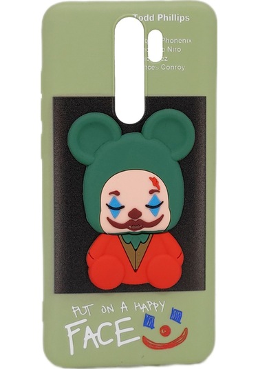 Nettech Xiaomi Redmi Note 8 Pro Uyumlu Three D Case Seri Arka Koruma Kılıf - Yeşil Yeşil