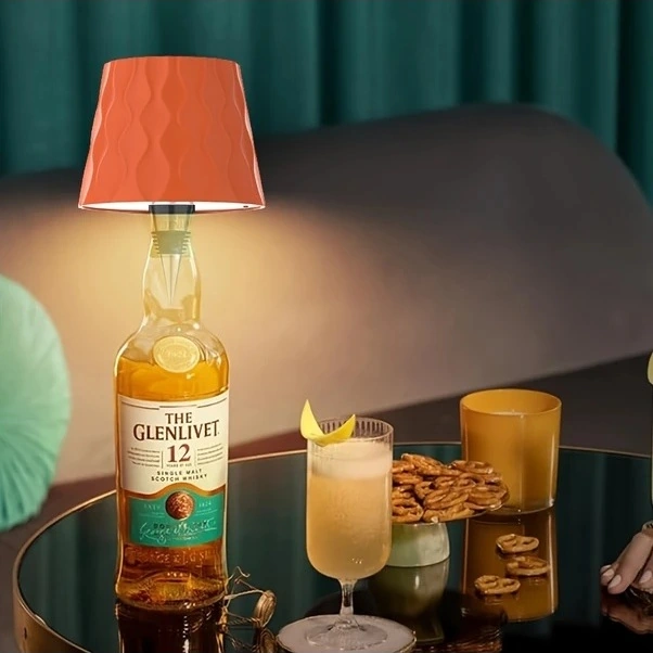 Trendooze Güneş022 Siyah Dal Desenli Led Masa Lambası 3 Renk Dokunmatik Şarj Edilebilir/ Siyah