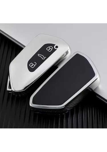 Volkswagen Id4 Id6 Anahtar Kılıfı Parlak Gümüş