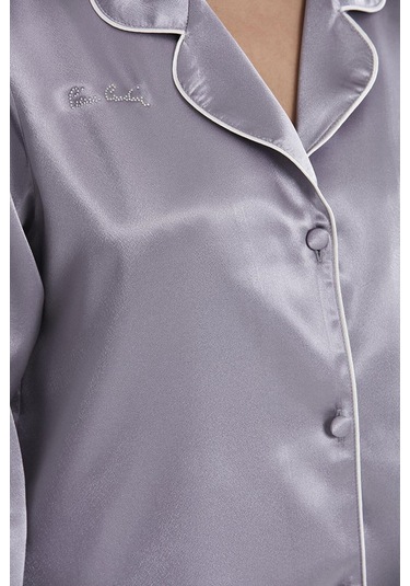 Pierre Cardin Saten Pijama Takımı 1200 Royal 001