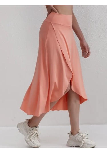 Kadın Cep Detay Taytlı Sandy Etek Pembe