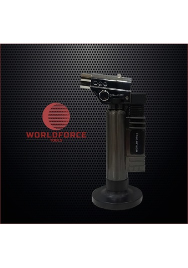 Worldforce Profesyonel Pürmüz Kamp Çakmağı Yüksek Isı Üretir N11.3467 Siyah
