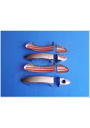 Ford Ecosport Krom Kapı Kolu 2017 Sonrası 4 Kapı Paslanmaz  Çelik