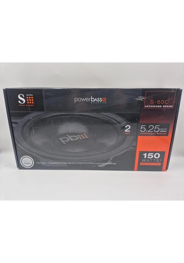 Powerbass 13cm Component Hoparlör - Powerbass S-50c 13cm Hoparlör + Tweeter + Crossover Komponent Ho