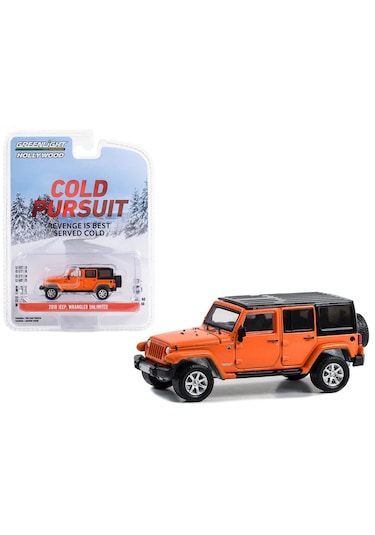Greenlight Hollywood Cold Pursuit 2010 Jeep Wrangler Unlimited Turuncu