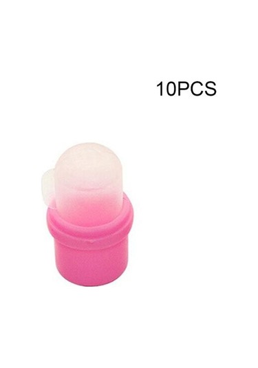 10 Adet Giyilebilir Tırnak Akrilik Sağanak Seti Cila Sökücü Jel Temizleme Kapağı İpuçları