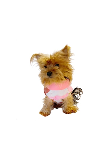 Pink Stars Su İtici Yağmurluk Köpek Yağmurluğu