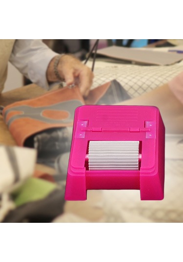 Dolıty Yağ Kenar Kutusu Leathercraft Kaba-tahıl-silindiri Pembe