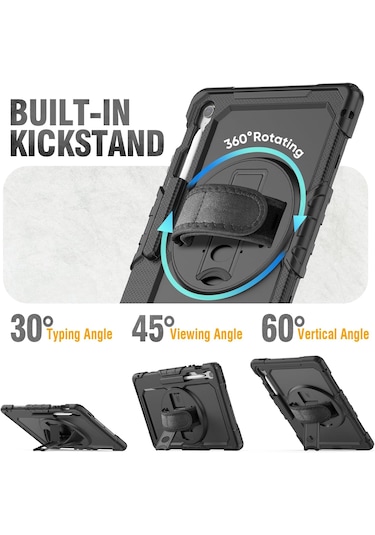 Samsung Galaxy Uyumlu Tab S10 Fe Plus 13.1" Tablet Kılıfı Defender Zırh