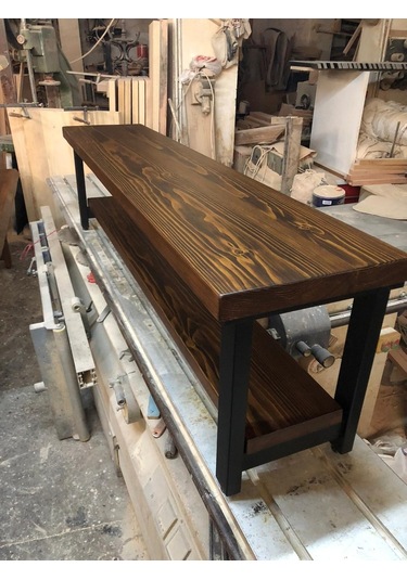 Bintaşmobilya Ceviz Rengi Kütük Tv Sehpasi