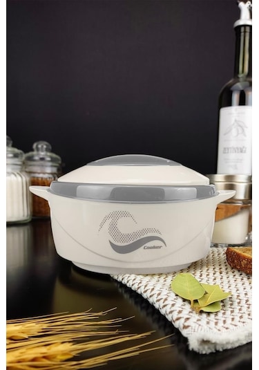 Digithome Ckr3148 Paslanmaz Çelik Hazneli Yemek Termosu 500 ML Beyaz