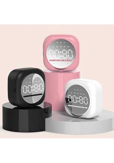 Novahub Yüksek Kaliteli Bluetooth Hoparlör: Çift Alarm, Aydınlatmalı Ekran, Usb Şarj Ve Stereo Ses