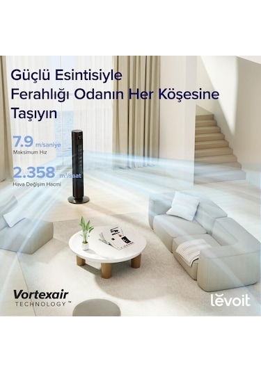 Levoit TempSense 42 DC Tower Fan Kule Tipi Vantilatör