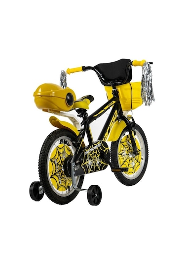 Sarissa Çocuk Bisikleti 20 Jant Uyumlu Denge Tekeri Bisiklet Yan Teker Siyah