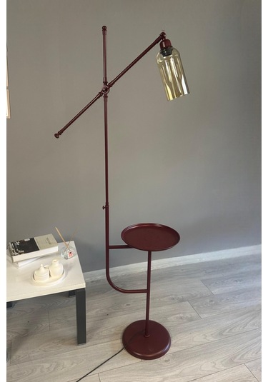 Windy Vişne Çürüğü Gövde Bal Rengi Cam Lambader Tepsili Makas Gövde Modern Oturma Odası Natural