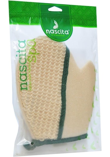 Nascita Sisal Eldiven Lif Kese 18x20Cm Doğal Lifli