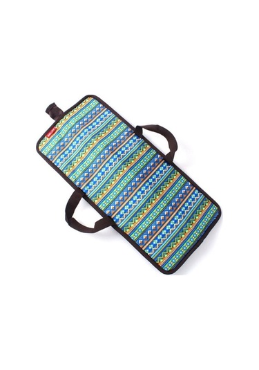 Wondernest Açık Piknik Paslanmaz Çelik Barbekü Seti, U Şeklinde İğne Çatal, Ahşap Saplı 7 Parça Çok Renkli Çok Renkli