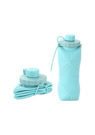 Maoyaya 600ml Silikon Katlanır Şişe - Yetişkinler İçin Taşınabilir Kullanışlı Su Matarası