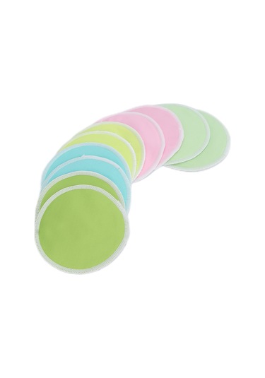 Hangfox Yıkama ve Yeniden Kullanılabilir Yüksek Su Emici, 12 CM Çaplı 10 Adet Paket Emziren Anneler İçin Süt Taşması Önleyici Meme Padleri