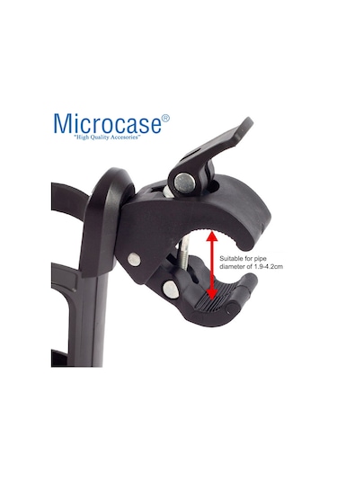 Microcase Bisiklet Bebek Arabası Biberon Bardak Tutucu - AL3061 Siyah