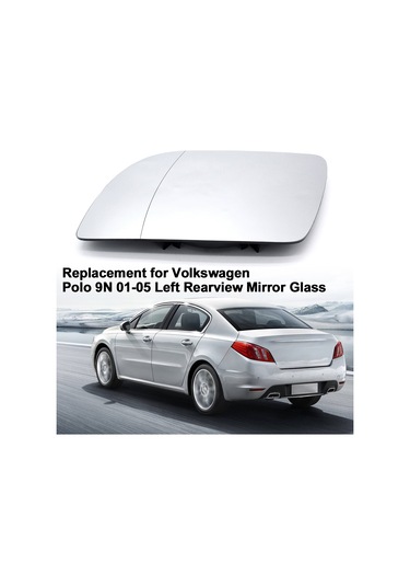 Wezone Volkswagen Polo 9n 2001-2005 Sol Arka Görünüm Aynası Camı - Isıtma Yok - Direk Değişim - Dayanıklı Malzeme