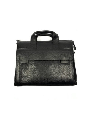 Hakiki Deri Laptop & Evrak Çantası-128309 Siyah