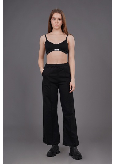Gabria Kadın Gabria Ön Dikişli Eşofmanaltı Siyah