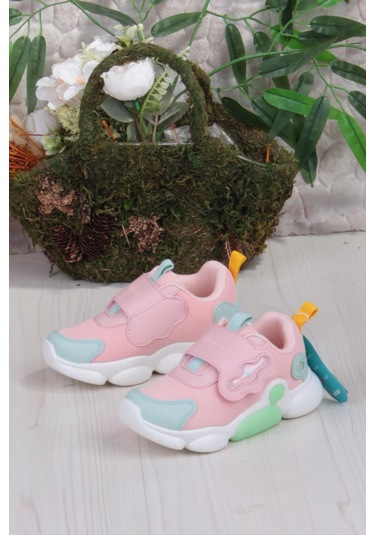 Vicco 346.b24k.335 Gum Pudra Işıklı Kız Çocuk Ayakkabı Pudra