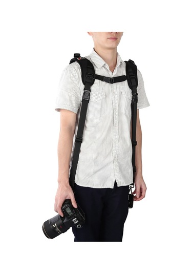 Focus F1 Çift Çift Kamera Omuz Askısı Hızlı Hızlı Sling Kamera Kemer Ayarı Dijital Dslr Fotoğraf Makinesi İçin