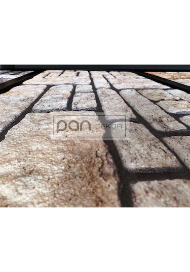 5 Adet X Karma Taş Desenli 3D Strafor Köpük Duvar Kaplama Paneli (446785824)