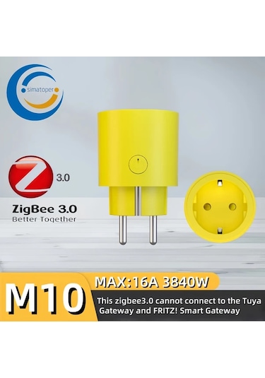 Xuweiwei Simatoper Zigbee 3 0 Akilli Fis Beyaz 16a Paket Alexa Home Assistant Smartthings Uyumlu