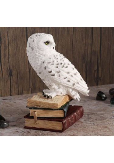 Veronese Design Kar Baykuş Ev Dekor Heykeli